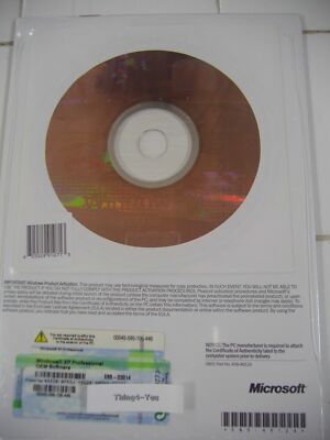 MICROSOFT WINDOWS XP PROFESSIONAL w/SP2 FULL OPERATING SYSTEM MS WIN PRO=SEALED=