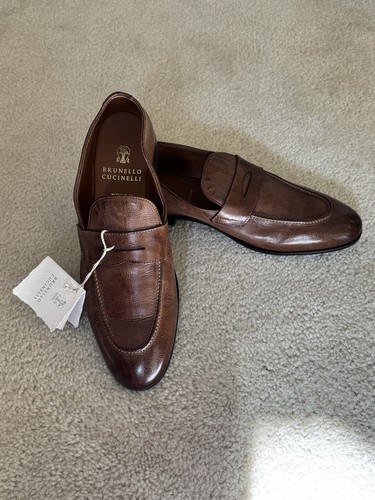 ローファー・オックスフォード BRUNELLO CUCINELLI 'Precious Trim' slippers Brown Brunello Cucinelli - Tobacco Suede Flat Espadrille
