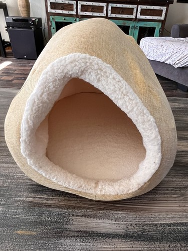 Yellow Small Cat Dog Condo Fort Cozy Igloo