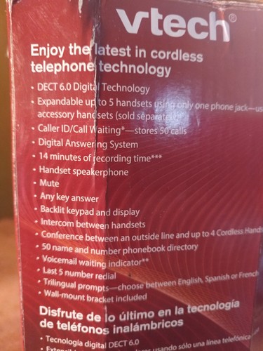 VTech CS6429-2 1.9 GHz Dual Handsets Single Line Cordless Phone