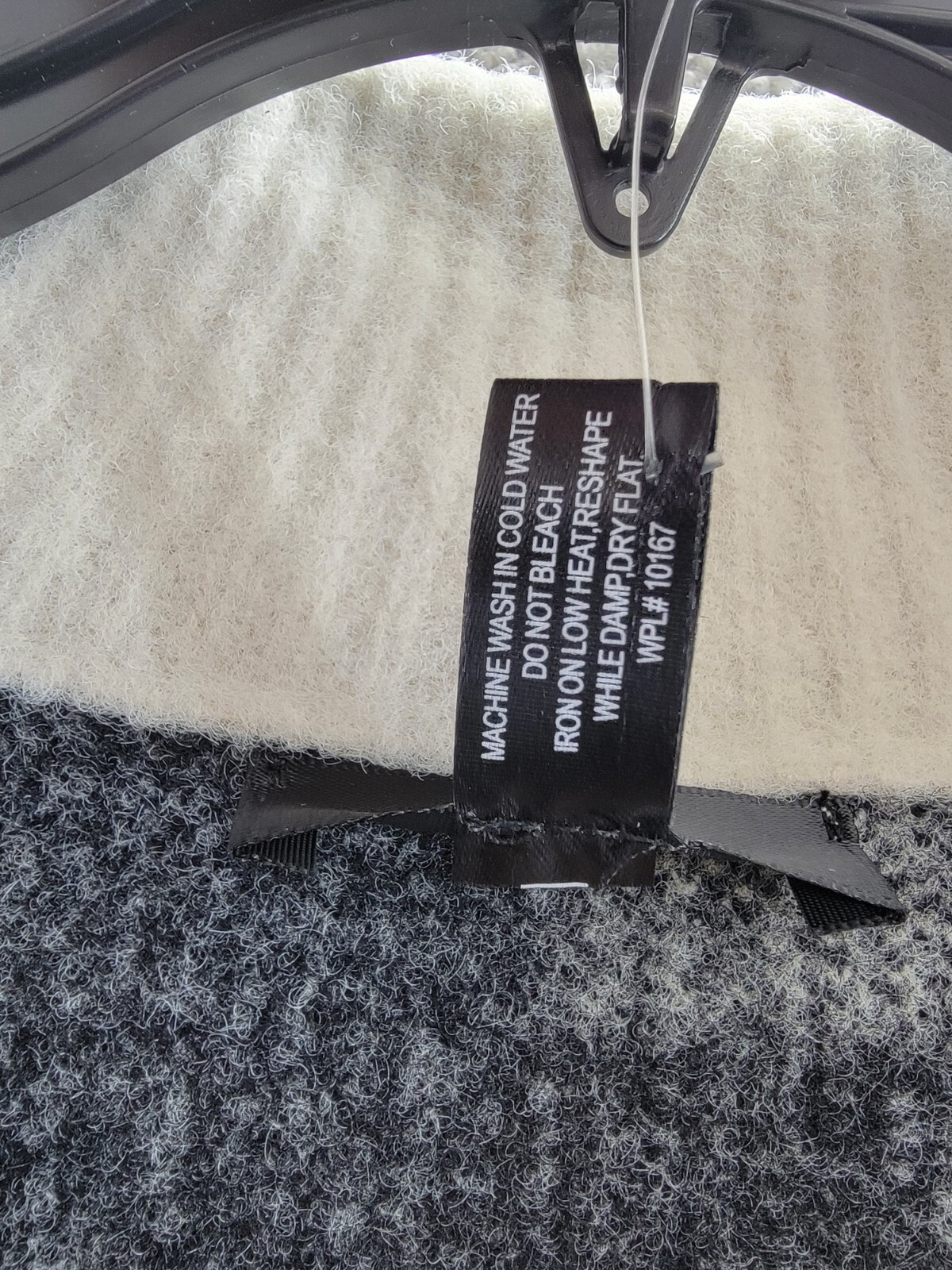 AQUA Quarter Zip Sweater Women's XS Cement Black/Ivory Long Sleeve Pullover - Picture 10 of 16