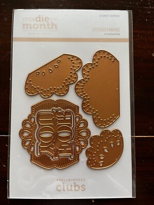 Spellbinders Stitch Die of the Month - Stitched Fanfare (April 2023)