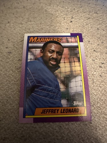 1990 Topps Jeffrey Leonard #455 Seattle Mariners | eBay