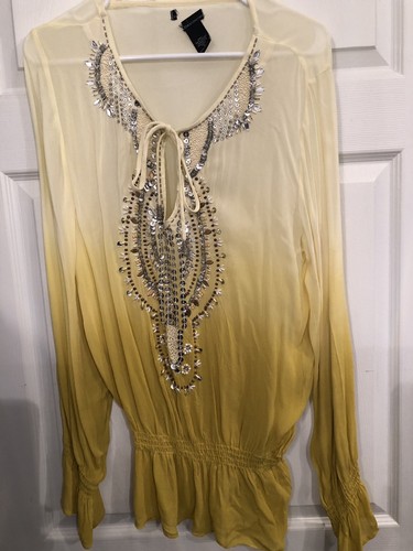 NWOT Lot 3 Long Sleeve Bling Embellished Sequin Tops Small From Victoria Secret