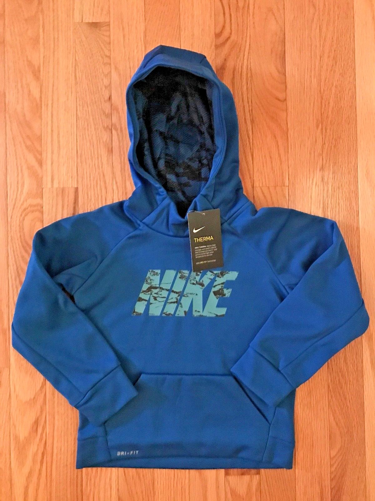 NWT Nike Dri-Fit Therma Blue Jay PULL OVER HOODIE 86C386-U72