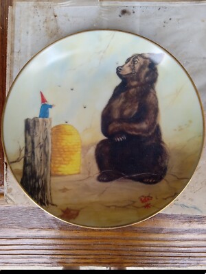 SECRETS OF THE GNOMES PORCELAIN COLLECTOR PLATES RARE SET OF 8 RIEN POORTVLIET