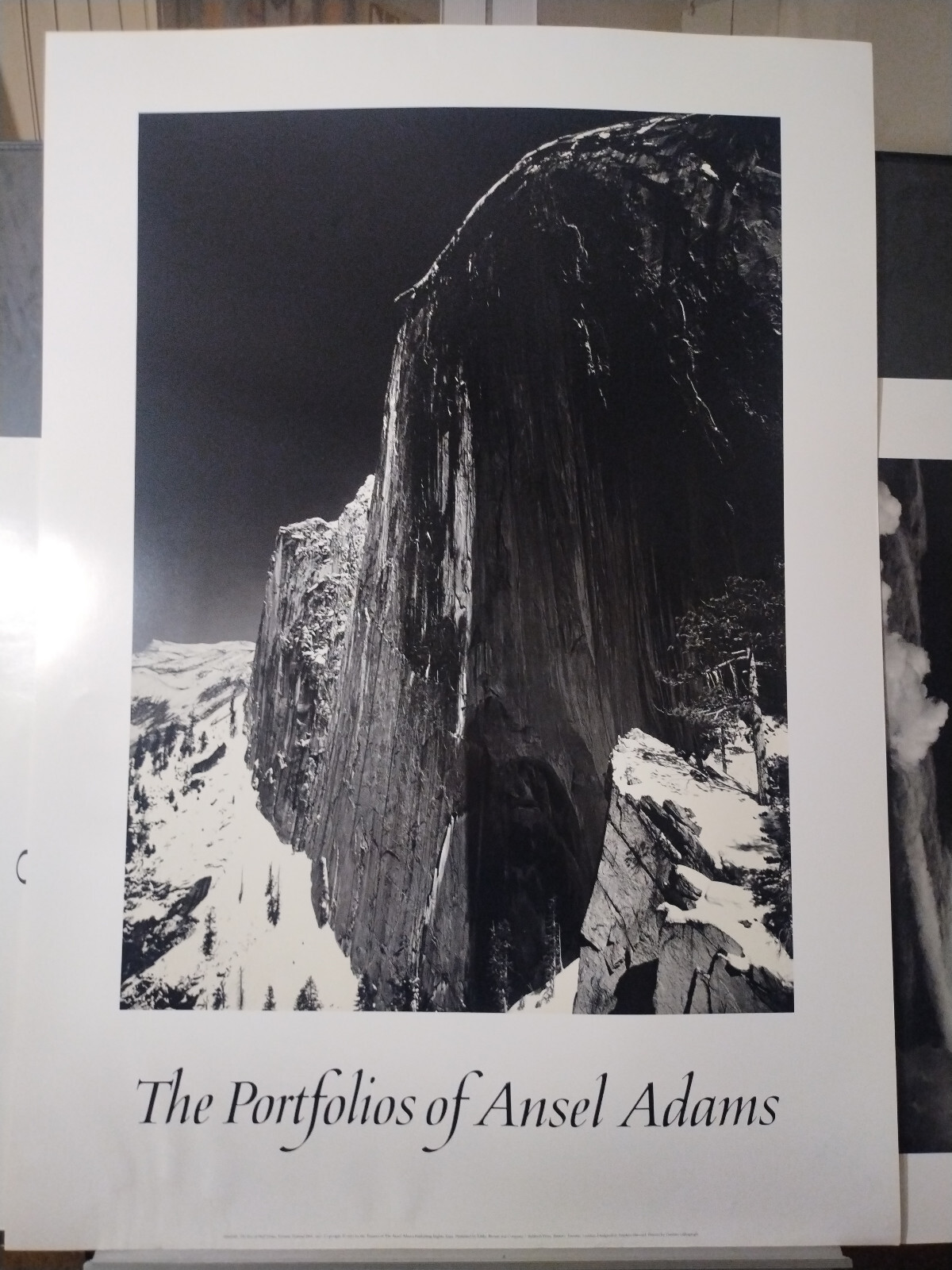 Half Dome/アンセル アダムス/ポスター Large Vintage 1985 Ansel Adams Half Dome Yosemite Photograph