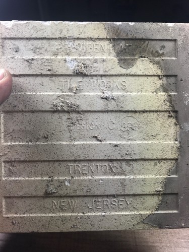 Antique Tile “Providential Tile Works Design C 396 Trenton New Jersey” 6”x6”