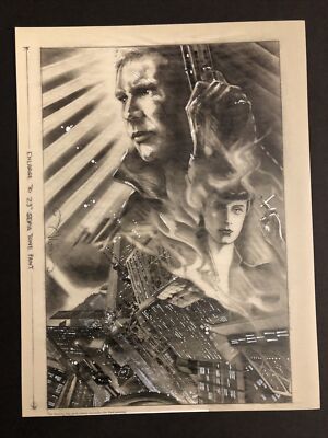 Blade Runner Movie Art Poster Print 9x12 John Alvin