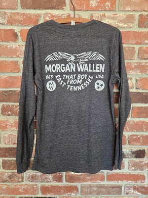 Morgan Wallen T Shirt Medium That Boy From East Tennessee Tour Long Sleeve NWOT