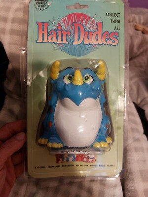 Vintage Hair Dudes Toy Grass Growing Hairball 1994 Seed Happiness Express Club