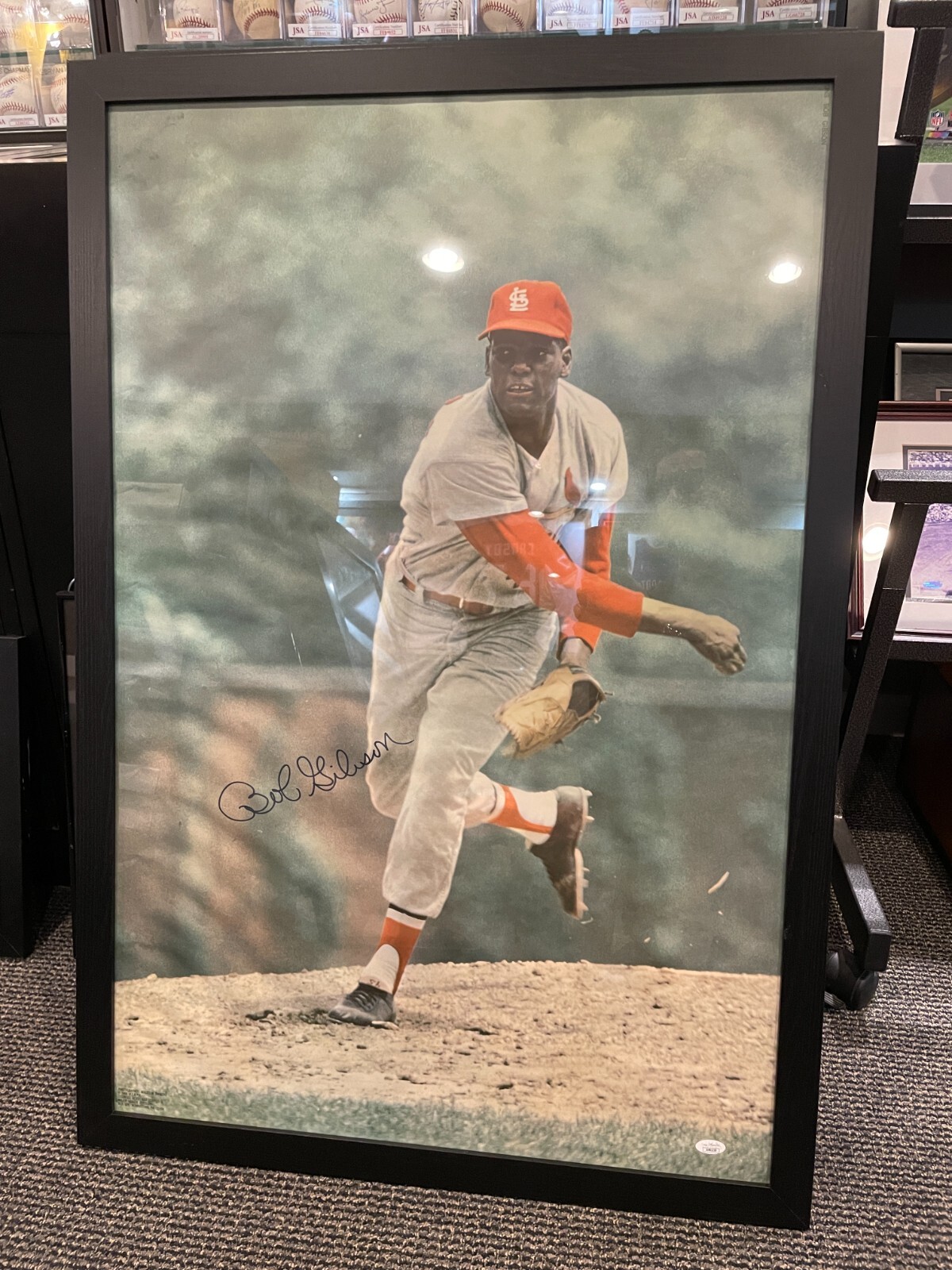 MLBボブ・ギブソン選手サイン入り写真 MLBボブ・ギブソン選手サイン入り写真