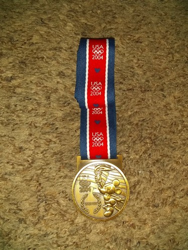 Disney USA 2004 Celebrating Olympic Games Medal and Ribbon