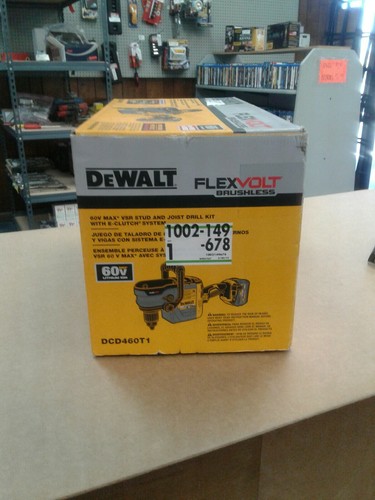 Dewalt 60v Max VSR Stud And Joist Drill Kit DCD460T1 152560