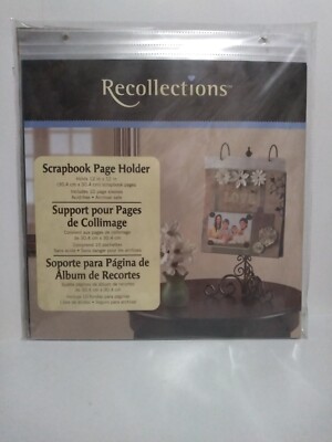 Recollections Scrapbook v Refill Page Holder Holds 12''x12'' Pages 10 Page Sleeves