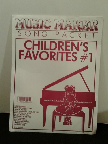 Music Maker Lap Harp Song Packet Children's Favorites # 1