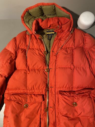 Polo Ralph Lauren Rugby Vintage Down Parka Medium Orange Polo Ralph Lauren Rugby Vintage Down Parka Medium Orange