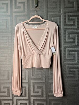 BP Nordstrom Women's Crisscross V Neck Stretch Tank Top Size M