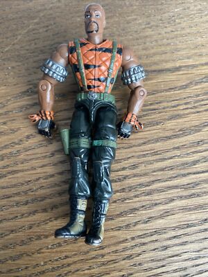 2003 GI Joe vs Cobra ROADBLOCK Heavy Machine Gunner (v9) Figure Hasbro, loose
