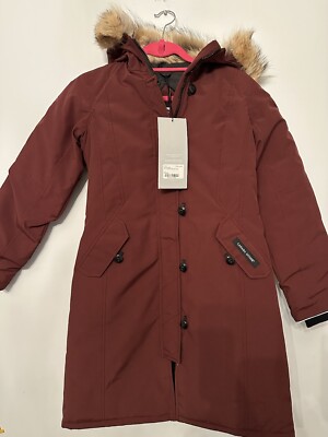 NWT AUTHENTIC Canada Goose Youth Brittania Parka Real Fur & Down Coat LARGE