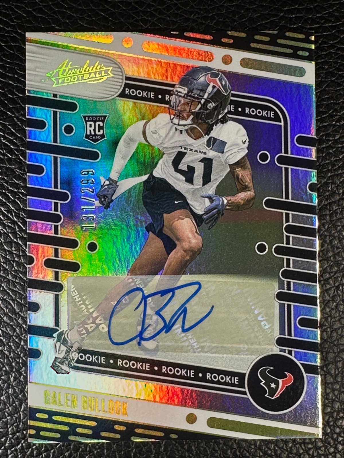 2024 Panini Absolute Spectrum #165 Calen Bullock 131/299 Auto RC Rookie