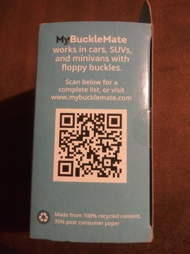 My Buckle Mate TAN Universal Seat Belt Buckle Holder Set of 2 Ages 3+ NIB Secure