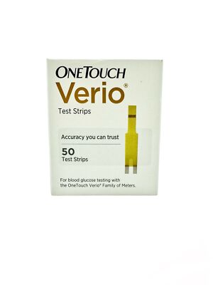 One Touch Verio Test Strips - Blood Glucose 100 Pieces (Two 50 count boxes)