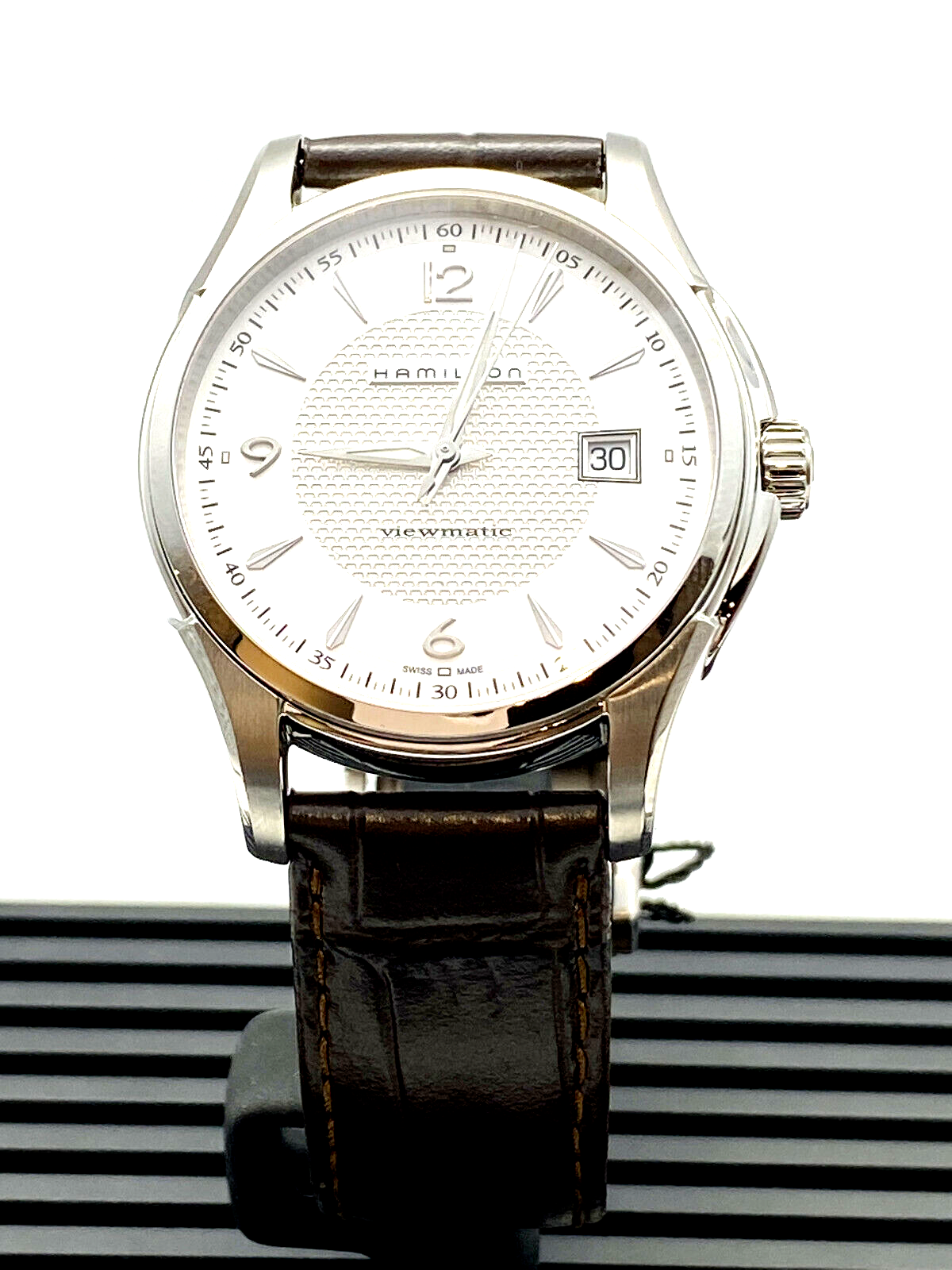 Hamilton Men s Jazzmaster Viewmatic Automatic Brown Watch H32515555 eBay