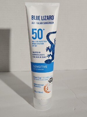 Blue Lizard Australian Sunscreen SPF 50+ 5 FL OZ Sensitive Mineral Sunscreen