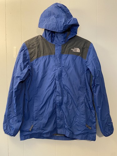 THE NORTH FACE Boys HyVent Rain Jacket Gray Blue Size XL | eBay