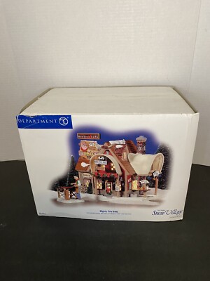 Dept 56  Mighty Fine BBQ  Snow Village Series In Box Tested Works