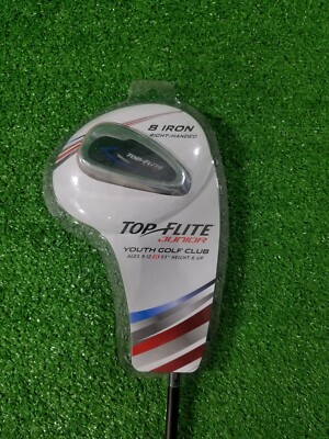 Top Flight Junior Flex 8 Iron Ages 9-12 RH Youth Golf Club Graphite Shaft New