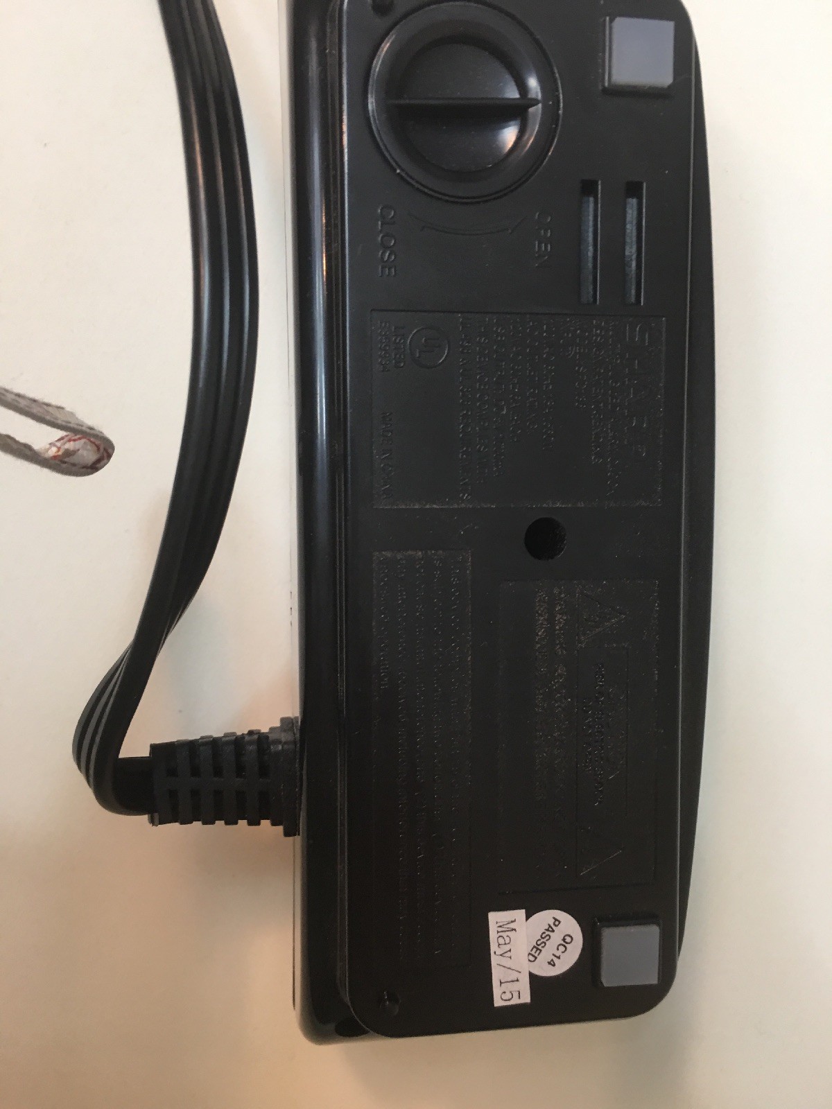 Sharp Bedside Alarm Clock with 1 Rapid Charge USB and 2 AC Outlets Ships from US