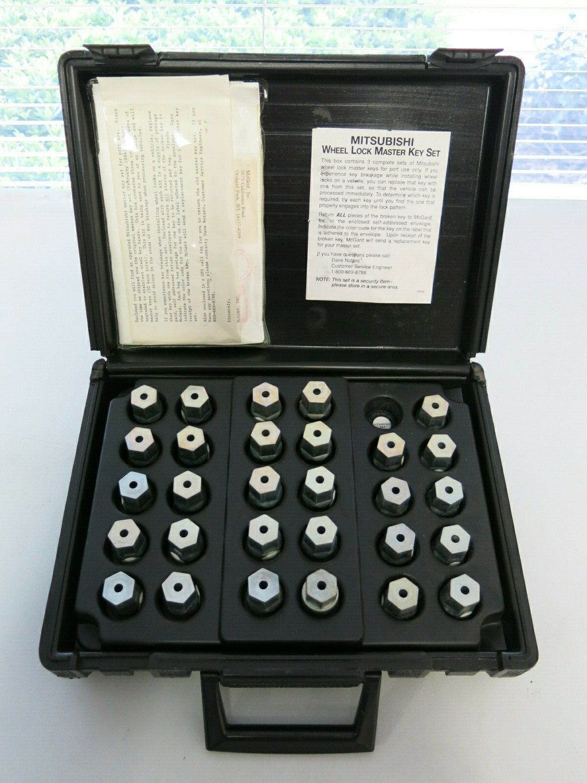 Mitsubishi Wheel Lock Master Key Set (8)