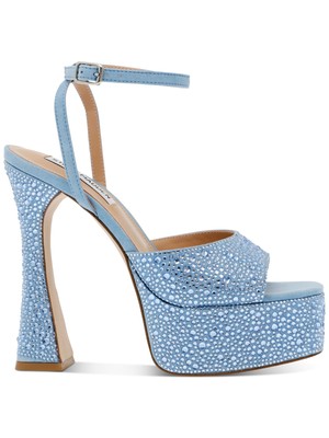 

STEVE MADDEN Женские синие босоножки на платформе с легким носком и расклешенным каблуком 2 дюйма, 7 м, Синий, LIGH04S1