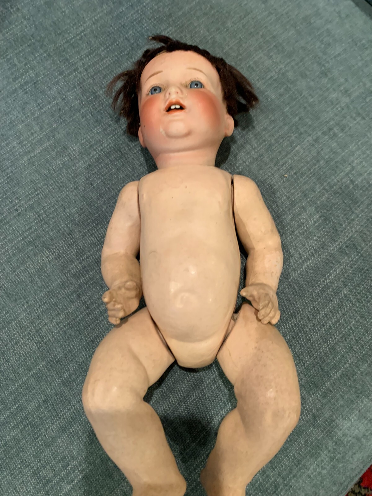 Antique Baby Bisque Head, Glass Eyes