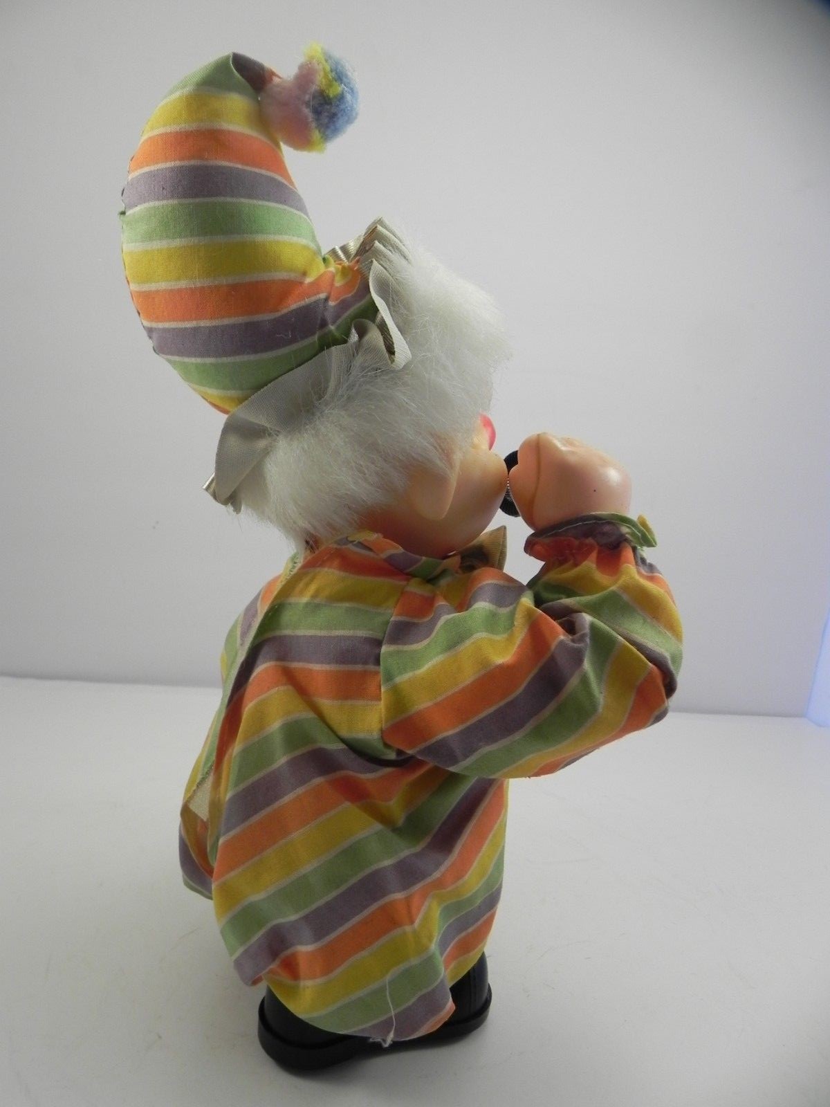 Vintage Happy Clown Bubble Blowing Toy Battery Operated Works