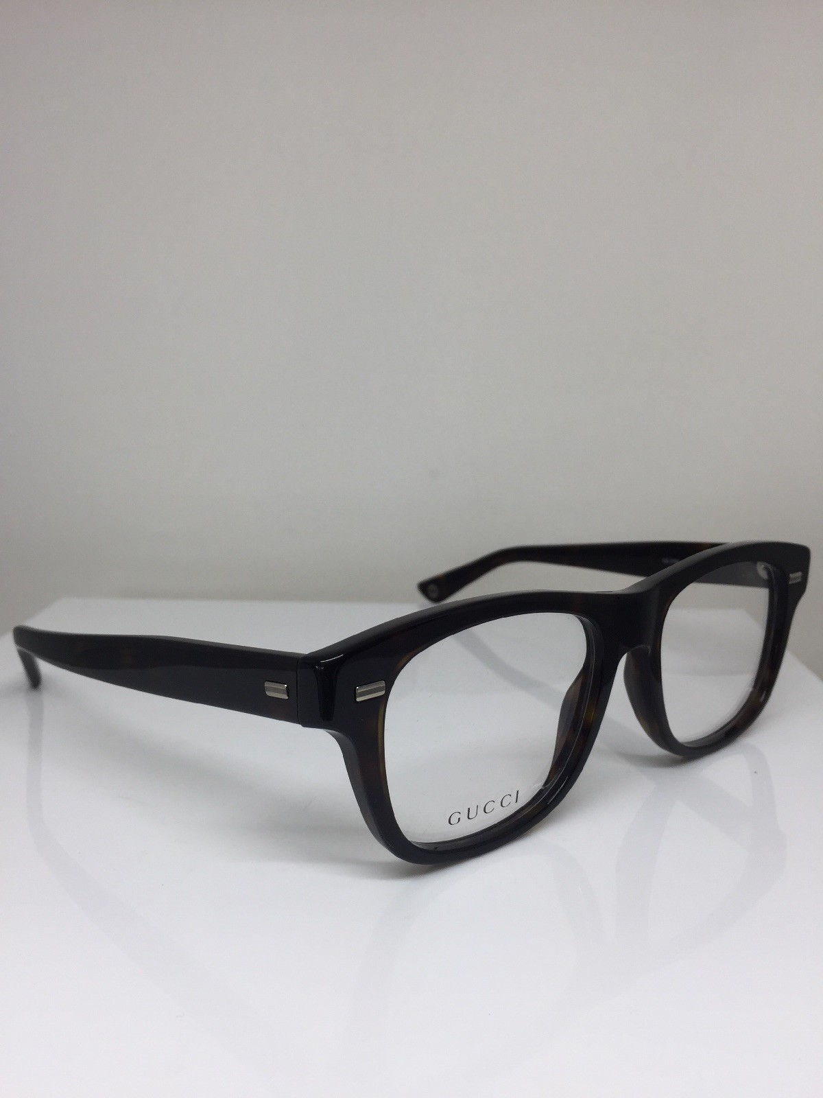 Pre-owned Gucci 3769 Eyeglasses Gg 3769 Optical Eyeglasses C. Wr9 Dark Brown Havana In Clear Demo Lenses