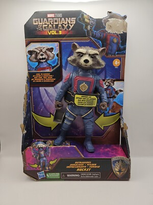 Marvel Studios Guardians of The Galaxy Vol. 3 Outrageous Rocket 8'' Figure NEW