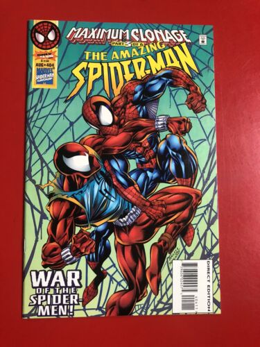 The Amazing Spider-Man #404 vs.Scarlet Spider from Aug 1995 The Amazing Spider-Man #404 vs.Scarlet Spider from Aug 1995