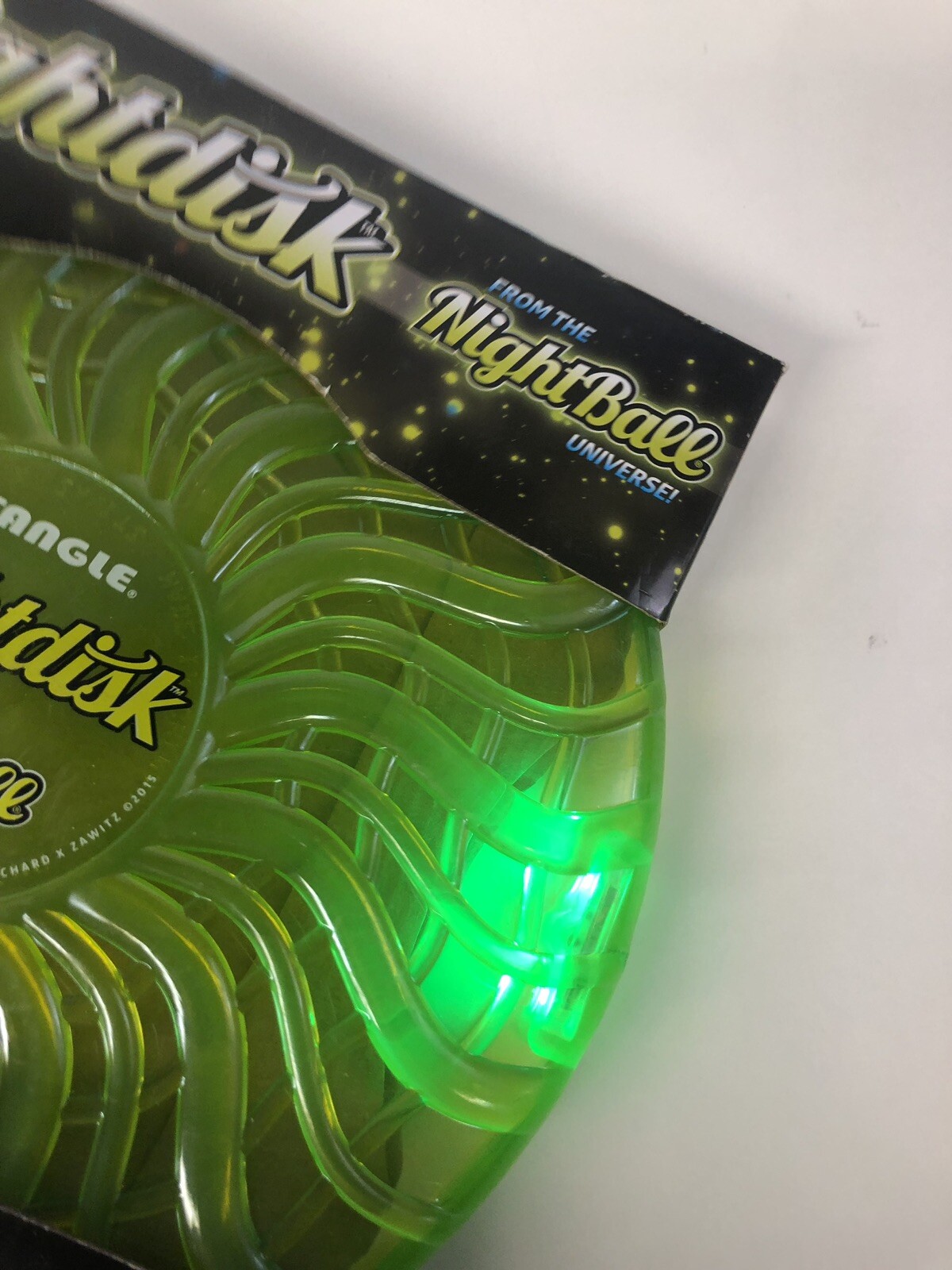 Tangle NightBall NIGHTDISK Light-up Disk-Green w/LED Lights