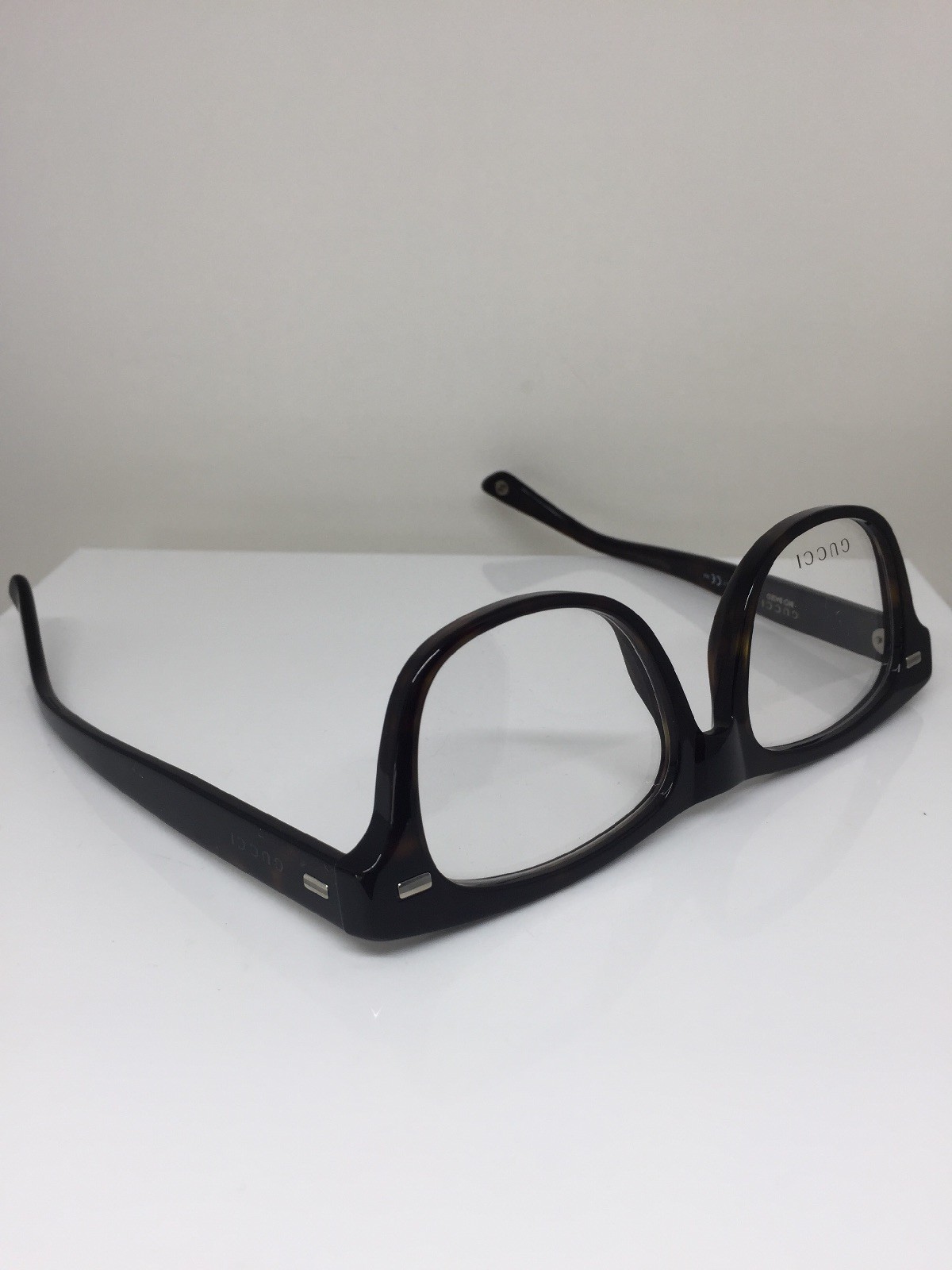 Pre-owned Gucci 3769 Eyeglasses Gg 3769 Optical Eyeglasses C. Wr9 Dark Brown Havana In Clear Demo Lenses