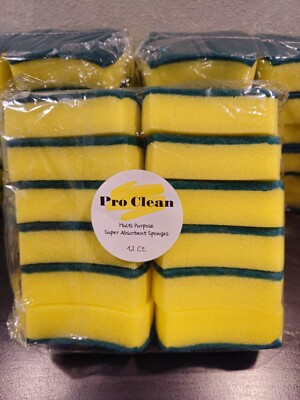 Pro Clean Multi-Purpose Super Absorbent Sponges 12 Ct.