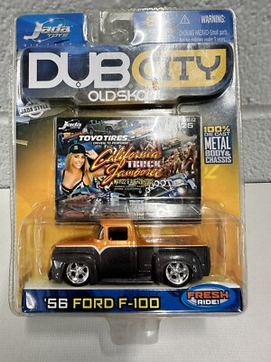 1956 Ford F-100 Pickup Truck Dub City Oldskool 1/64 Jada