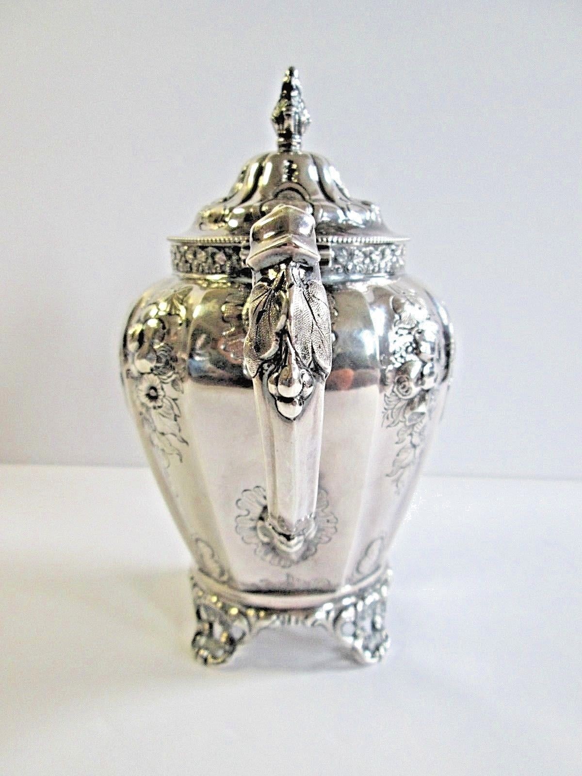 Antique Coin Silver Lidded Creamer Charters, Cann & Dunn c.1850