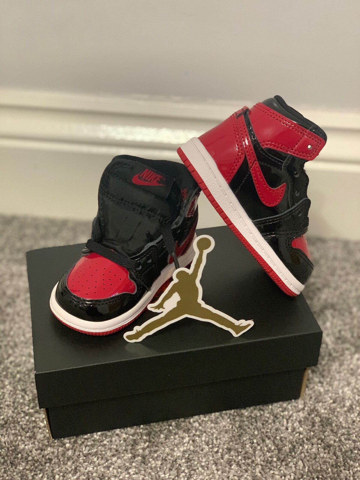 Jordan 1 Retro High OG Patent Bred (TD) - UK3.5/US4 | eBay