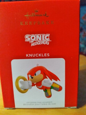Hallmark 2021 Limited Ed. Keepsake Ornament Knuckles- Sonic the Hedgehog 