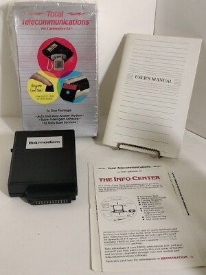 Commodore 64 Computer Telelearning Modem Cartridge Model 6003 A Made in Taiwan