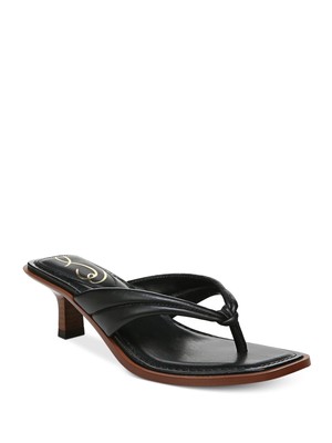 

SAM EDELMAN Женские черные босоножки без шнуровки на каблуке Daphney Kitten Thong, Черный, I1204L1