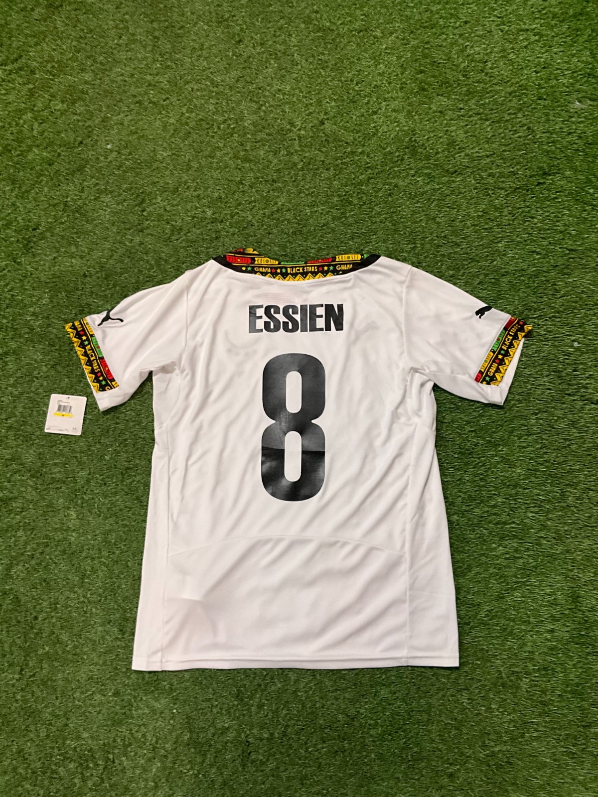 Puma Ghana Men's Home Jersey 14/15 Legend Essien #8 - White | eBay